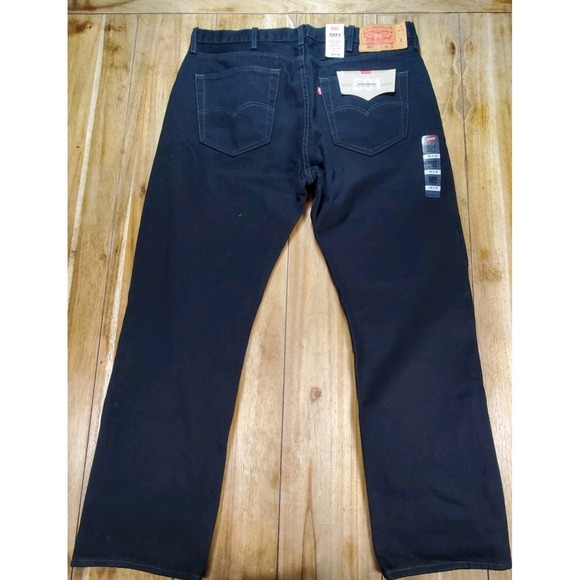 New Levi's 501 Button Fly Jeans Original Fit Men's Black Size 38 x 30  Western - Picture 4 of 9